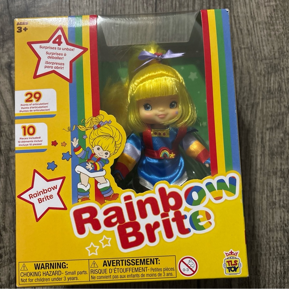 Rainbow Yellow and Blue Doll with Accessories